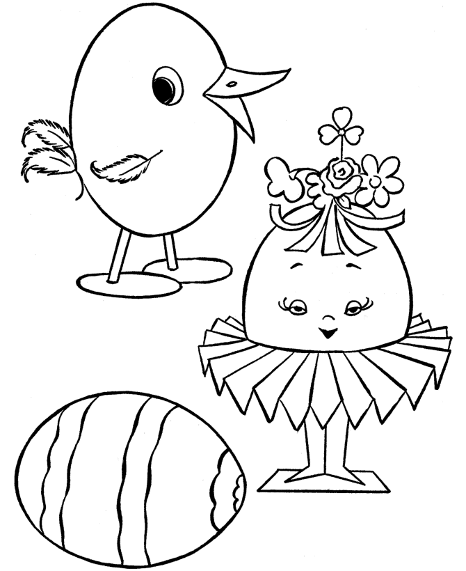 Easter Coloring Pages: Preschool Easter Coloring Pages