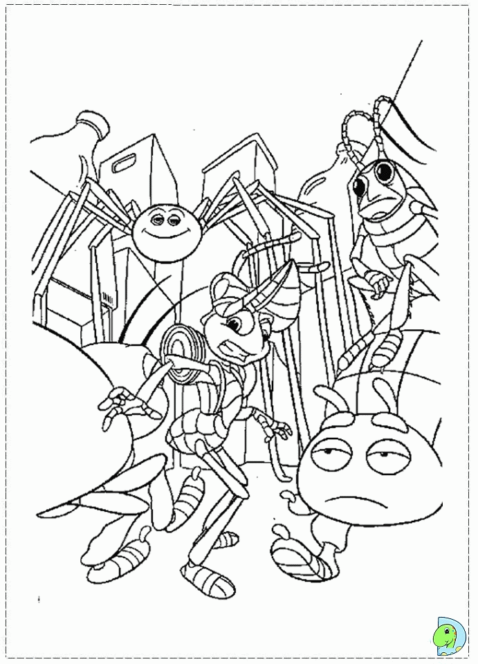a bug's life Colouring Pages