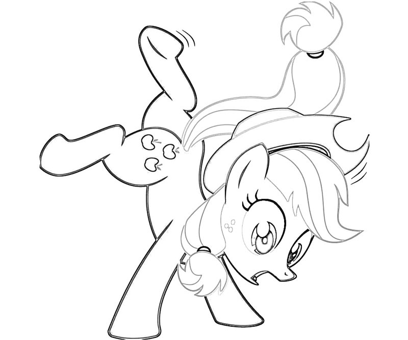 37 My Little Pony Applejack Coloring Page