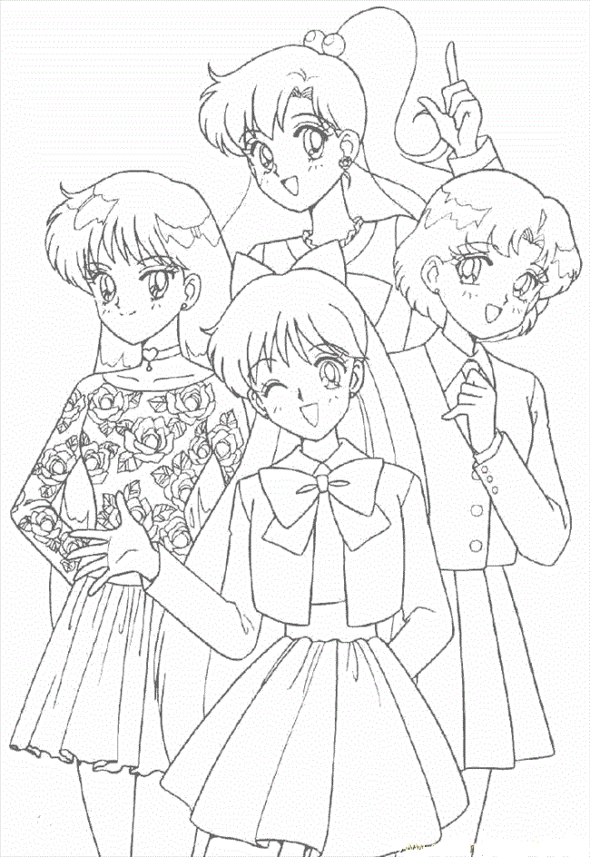 All Sailors in Wedding Dresses Coloring Page | Kids Coloring Page