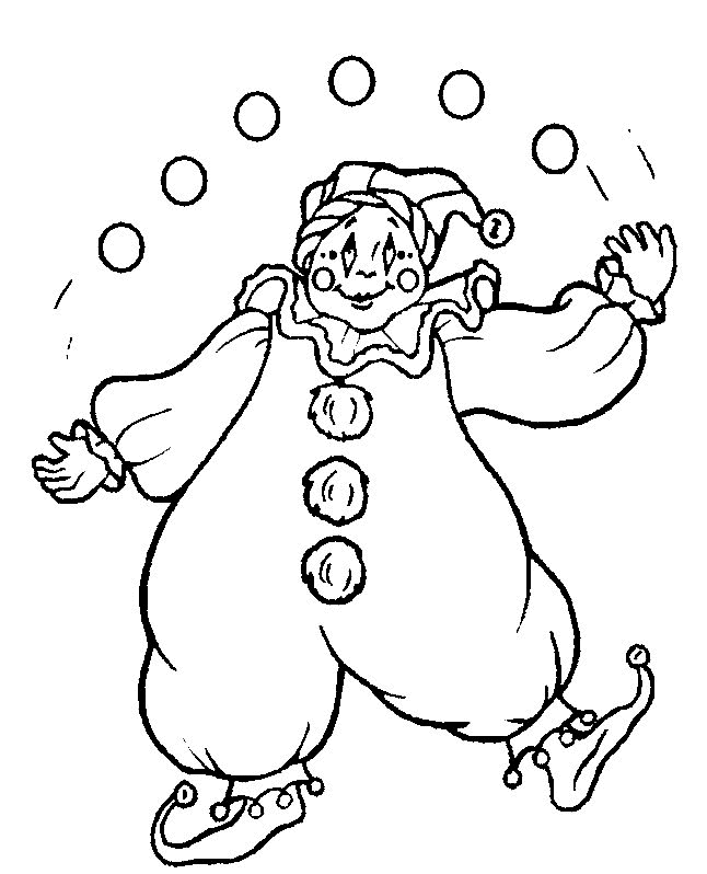 Clowns Coloring Pages - Coloringpages1001.com