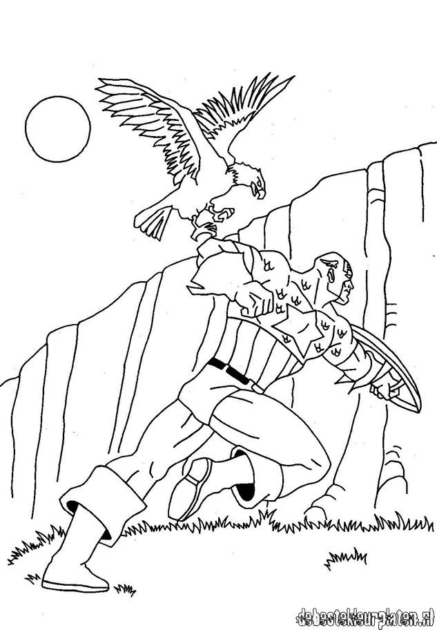 Images Of Captain America For Kids Coloring Sheets Picture - Kids 