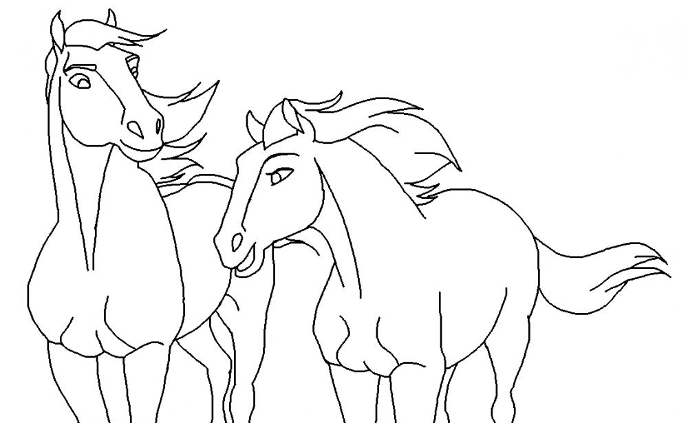 Fanimage : blackhorsebeth - Horse Couple Blank Render