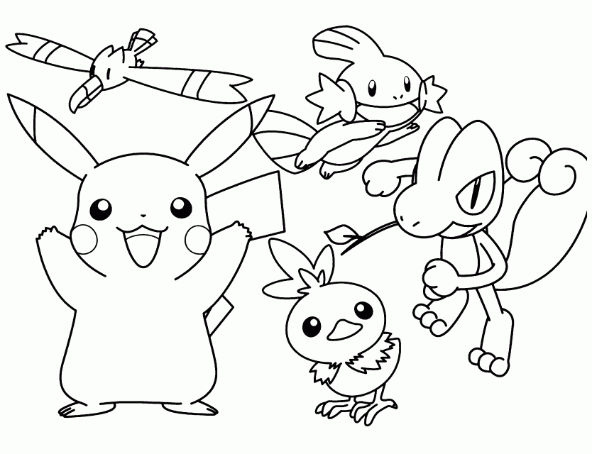 Viewing Gallery For Baby Pikachu Coloring Pages Pichu Coloring 