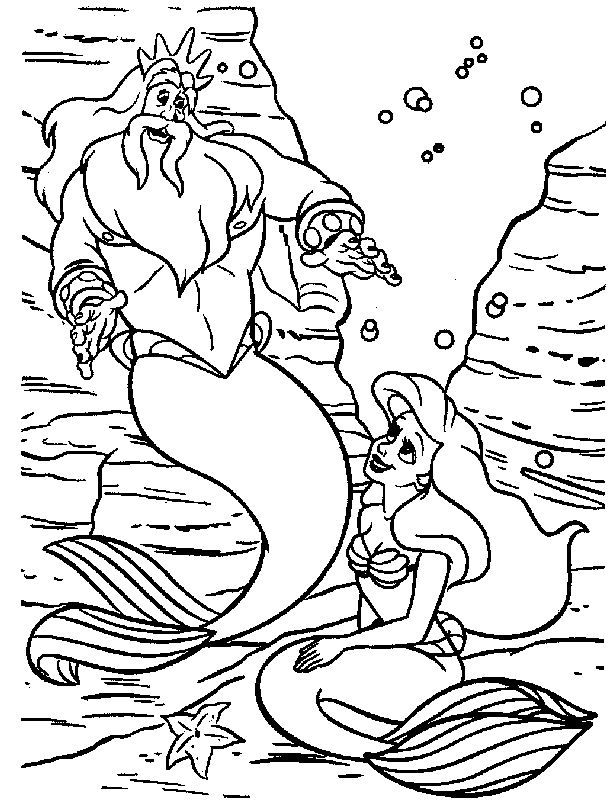 Little Mermaid Ariel 6 Coloring Pages | HelloColoring.com 