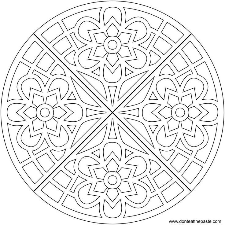 Simple Mandala Coloring Pages » Fk coloring pages