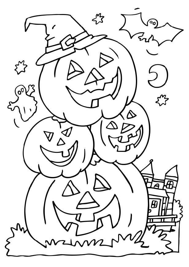 Halloween Coloring Pages Printable - Wallpapers and Images 