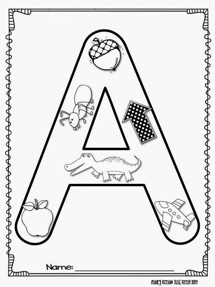 Just Reed: Alphabet Coloring Pages