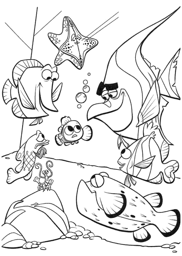 Coloring Pages of Finding Nemo – A Splendid Animated Adventure 