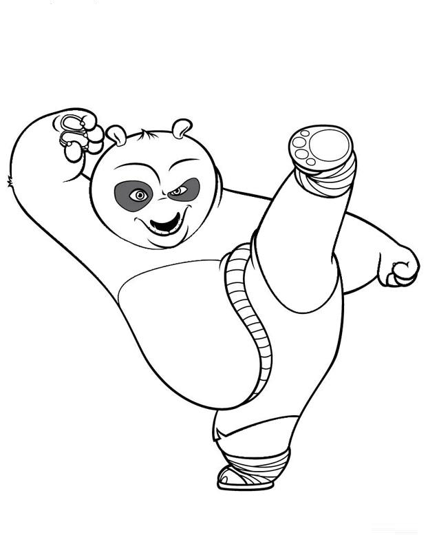 Kung fu Panda Coloring Pages