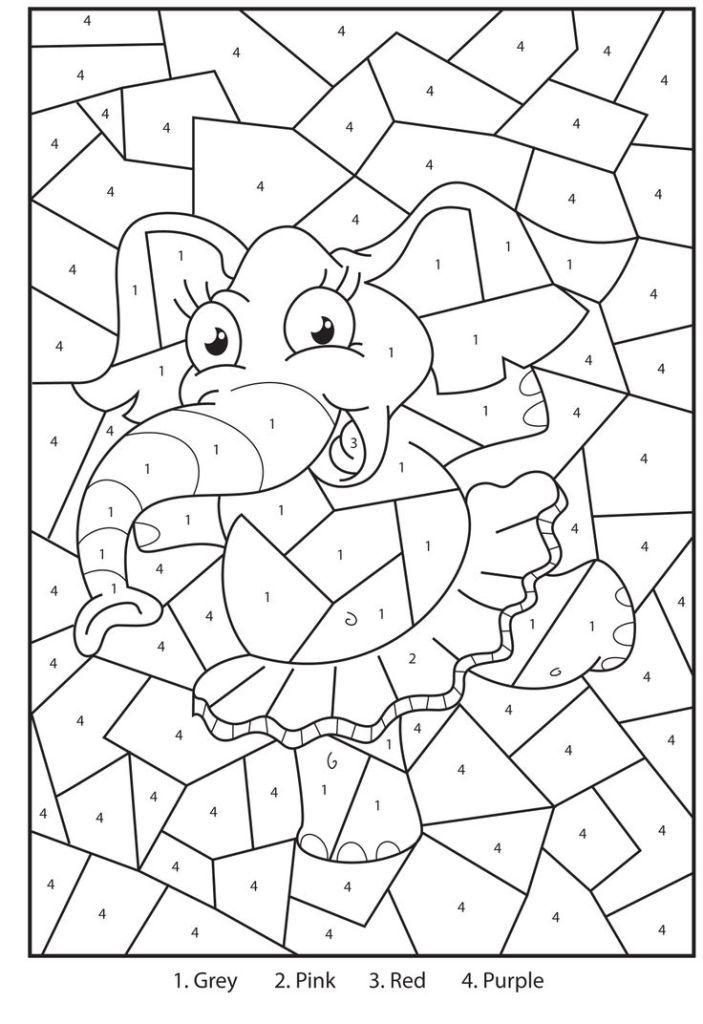 Coloring By Numbers Addition Printables | Free coloring pages for kids