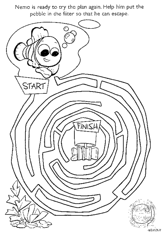 nemo characters Colouring Pages (page 3)