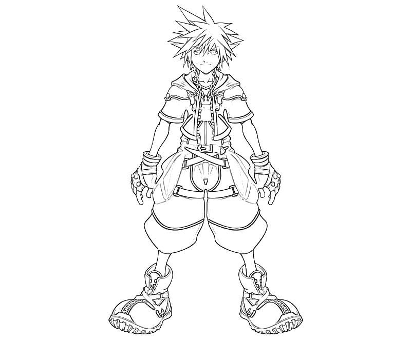 Kingdom Of Hearts Coloring Pages