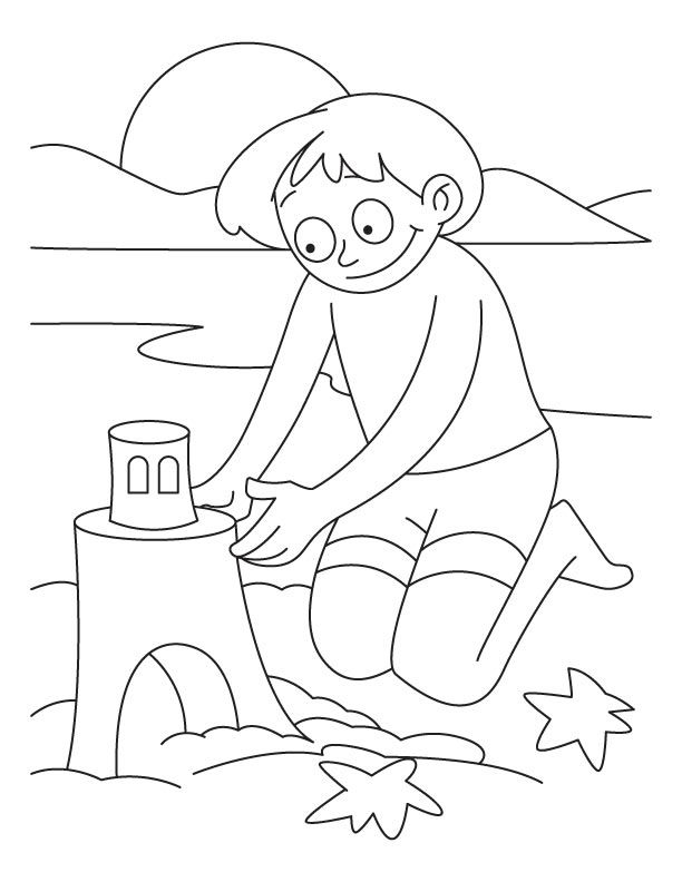 printable Beach coloring pages for children | Coloring Pages