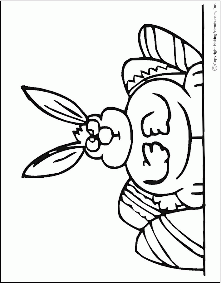 easter bunny pictures to print and color