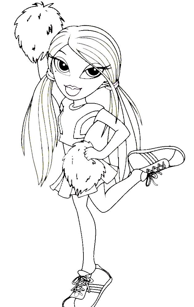 Cheerleading Coloring Pages | Birthday Printable