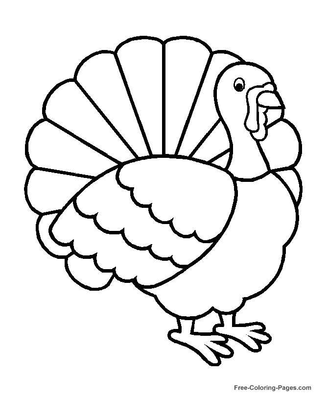 Printable Thanksgiving coloring pages 09 | Gobble, Gobble, Gobble | P…