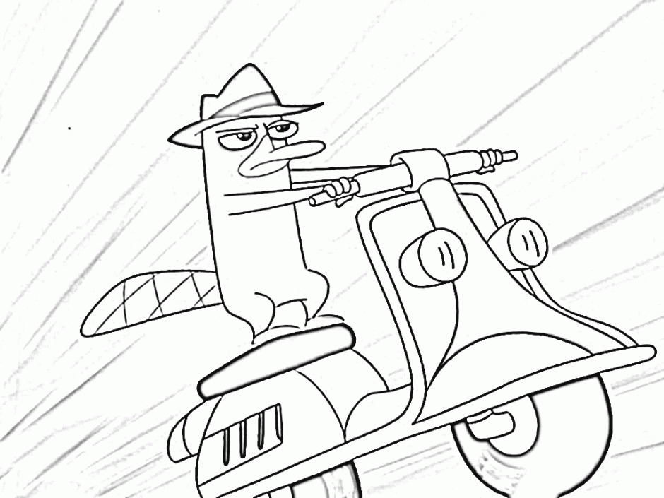 Perry The Platypus Coloring Page Coloring Pages Amp Pictures 