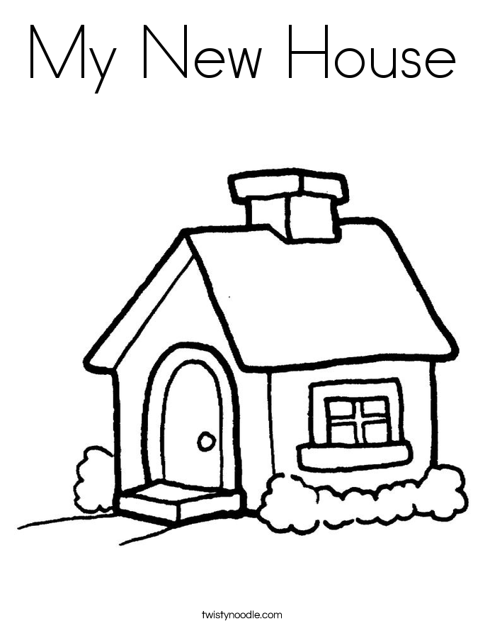 Pix For > Coloring Page House Family