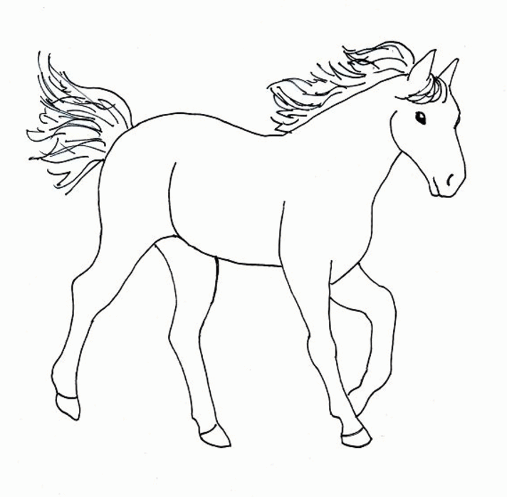 horses Colouring Pages (page 3)