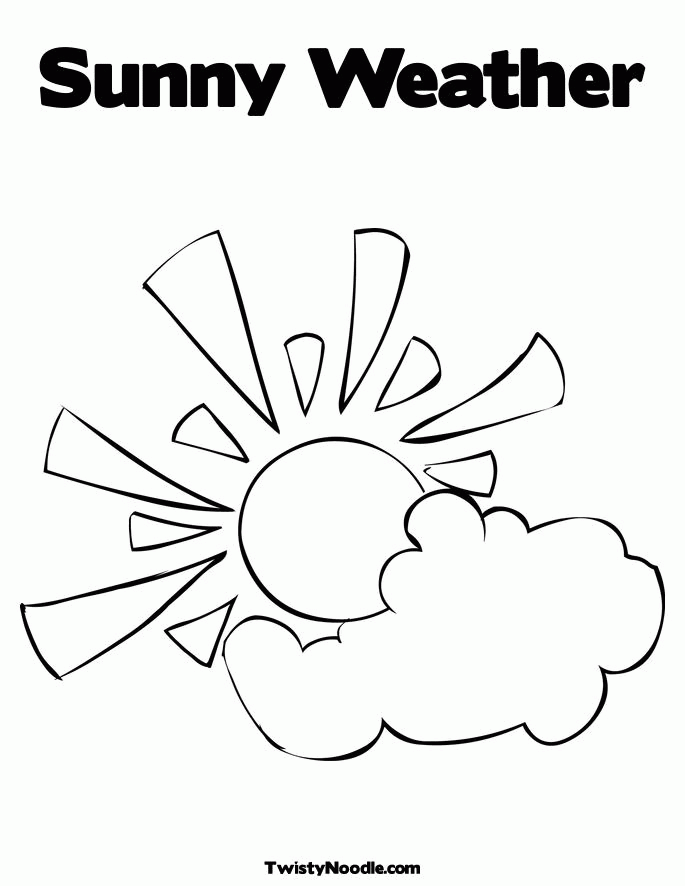 Coloring Pages Sunny Weather | Alfa Coloring PagesAlfa Coloring Pages