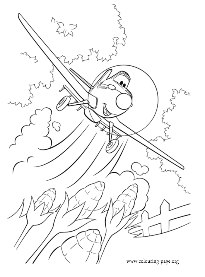 Planes coloring pages - Dusty Crophopper coloring pages Free 