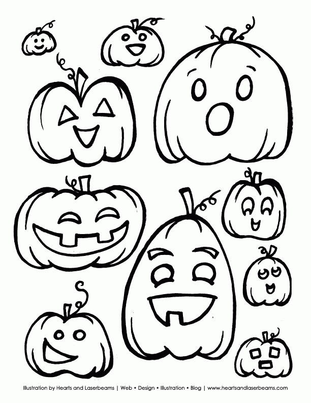 Free Printable Pumpkin Coloring Pages | Coloring Pages
