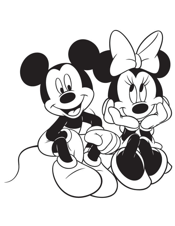Coloring Pages: Minnie Mouse Coloring Pages