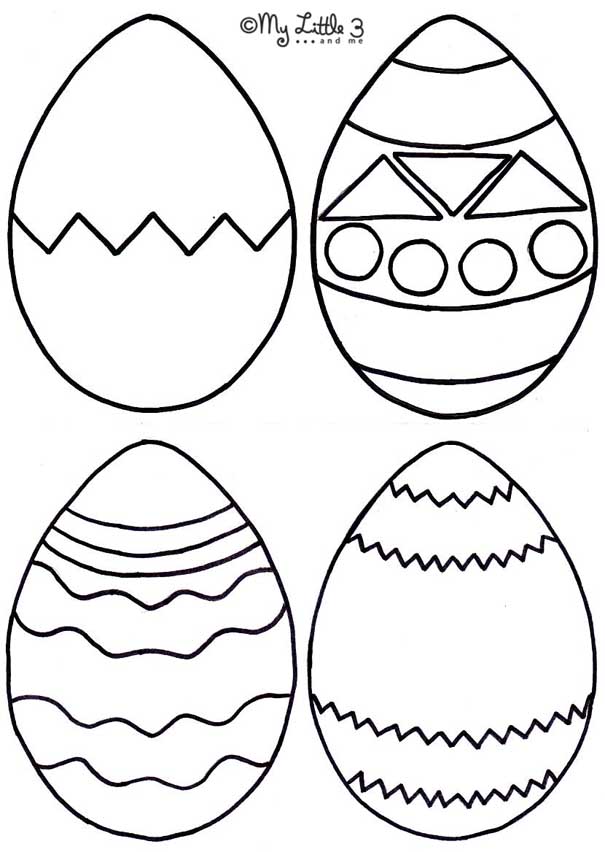 Easter Eggs Pictures Print | Animal Coloring Pages | Kids Coloring 