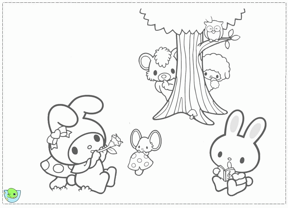 my melody head Colouring Pages (page 2)