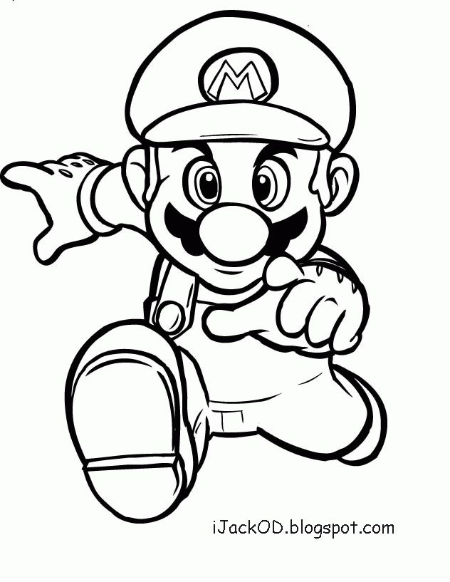 iJack O D Colouring Pages: Mario Colouring Pages