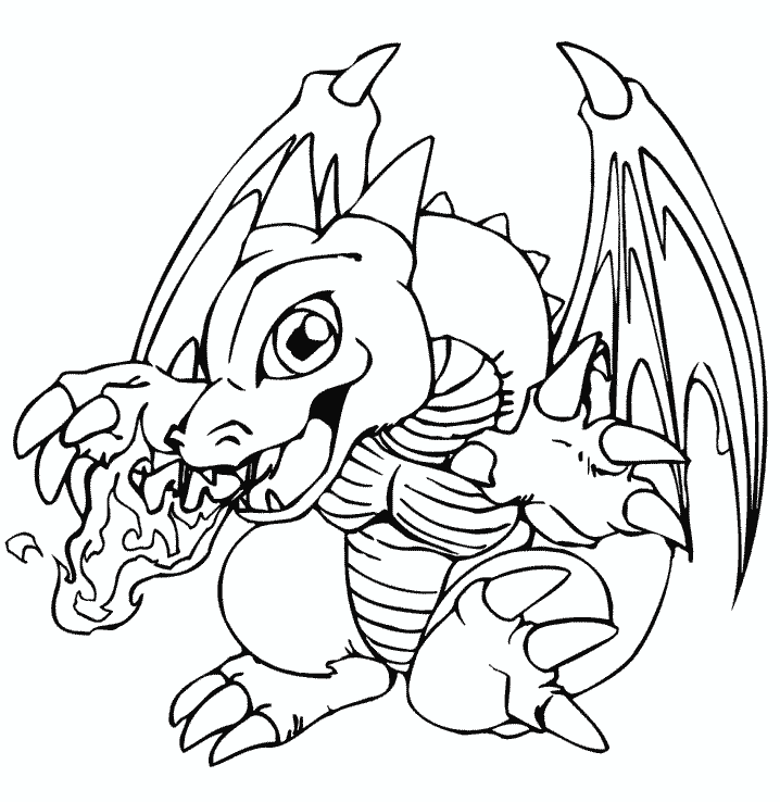 Dragon Coloring Pages for Kids- Printable Coloring Book