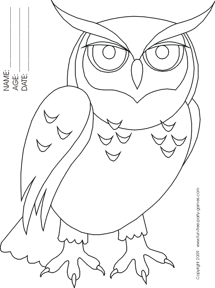 Cartoon Owl Coloring Pages 569 | Free Printable Coloring Pages