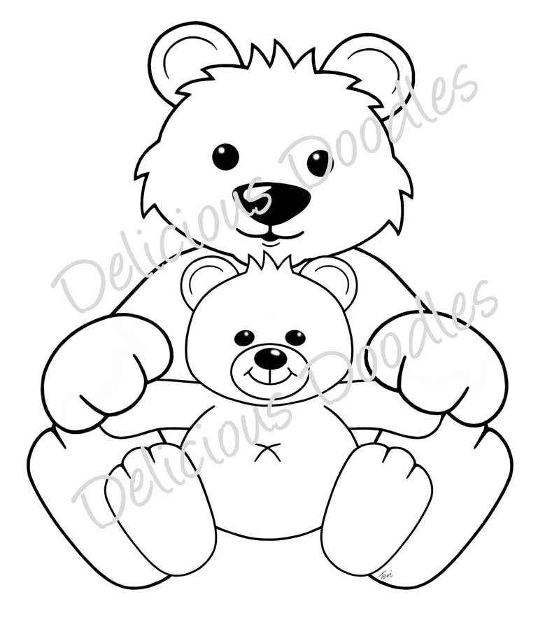 Delicious Doodles Shop: Bear and Baby