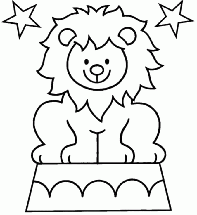 The Lion Above Drum Coloring Pages - Lion Coloring Pages : iKids 
