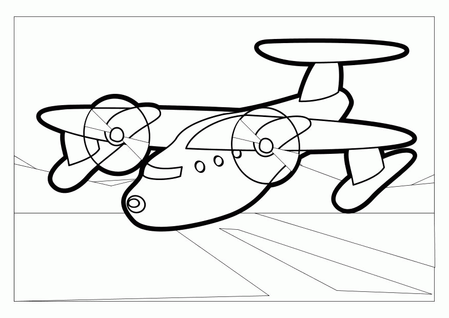 Airplane Coloring Pages - Free Coloring Pages For KidsFree 