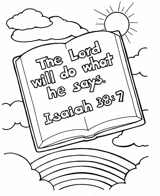 God Keeps His Promises Coloring Page