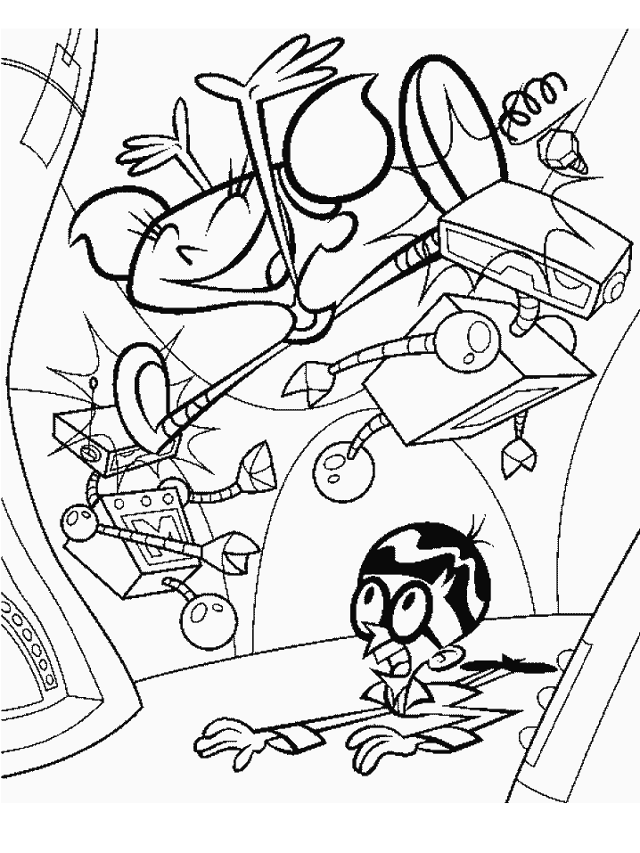 Dexter 32 Cartoons Coloring Pages & Coloring Book
