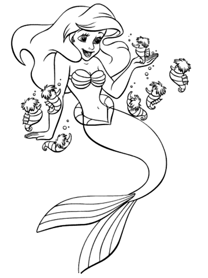Princess Mermaid Coloring Pages | Coloring Pages For Girl 