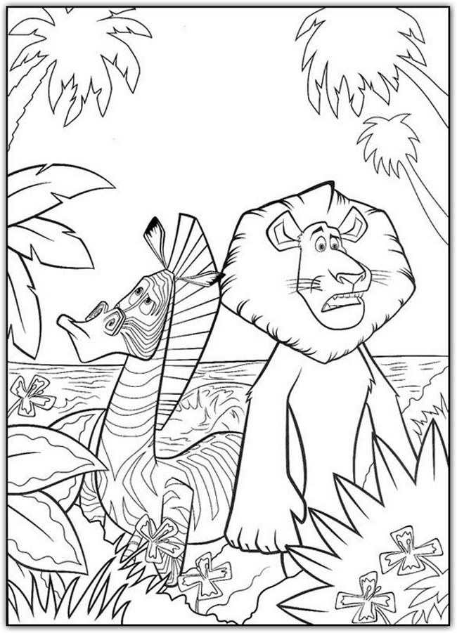 Alex And Marty Coloring Pages: Alex And Marty Coloring Pages