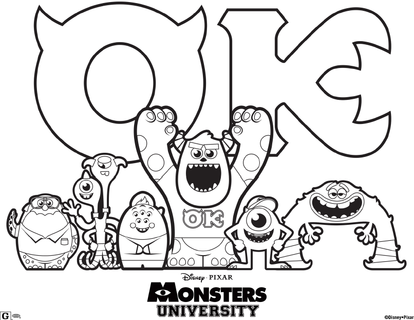 Monsters University: Printables, Activities for Kids, and Recipes