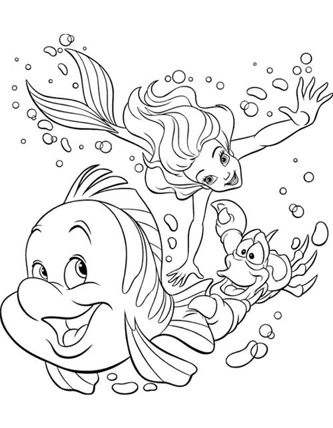 Search Results » Ariel Coloring Pages Free