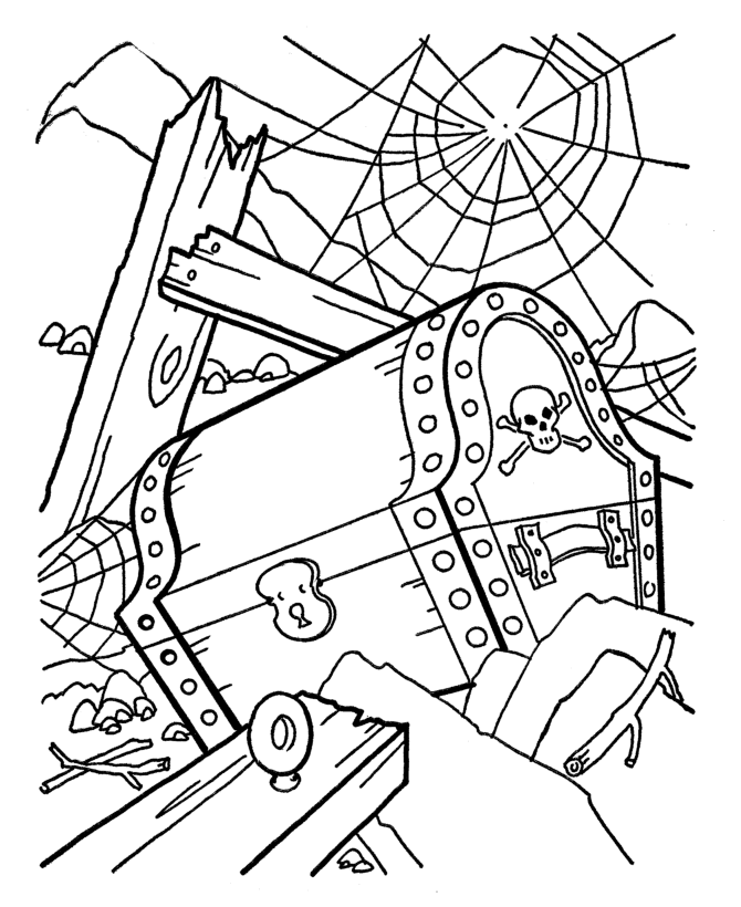 Pirate Treasure Coloring Pages Images & Pictures - Becuo