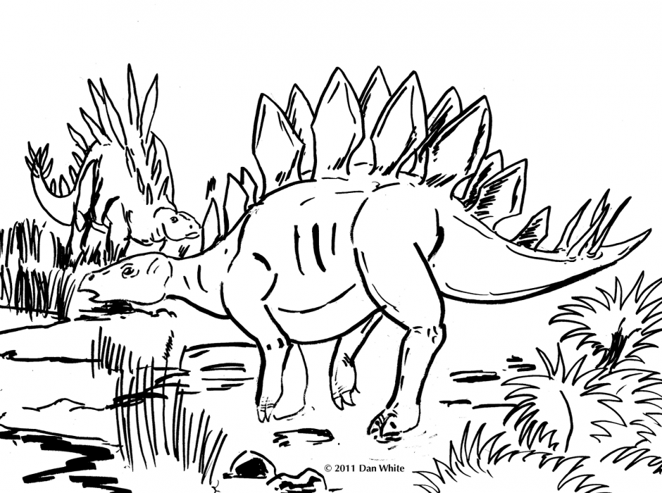 Stegosaurus Coloring Pages Online Stegosaurus Coloring Pages 