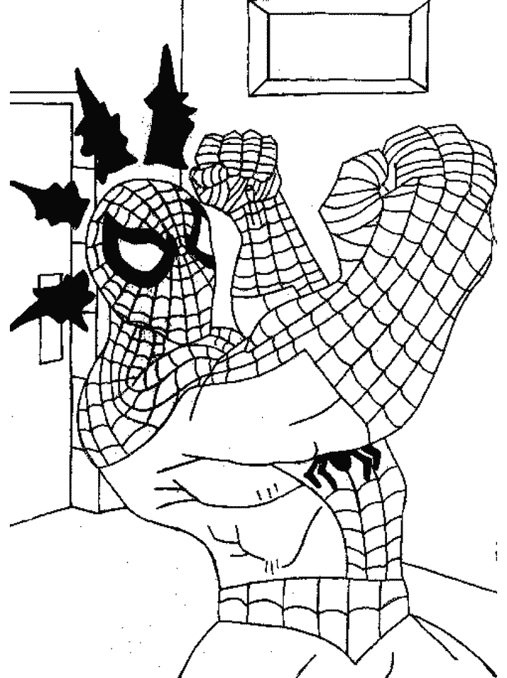 Printable Coloring Pages: Spiderman Coloring Online