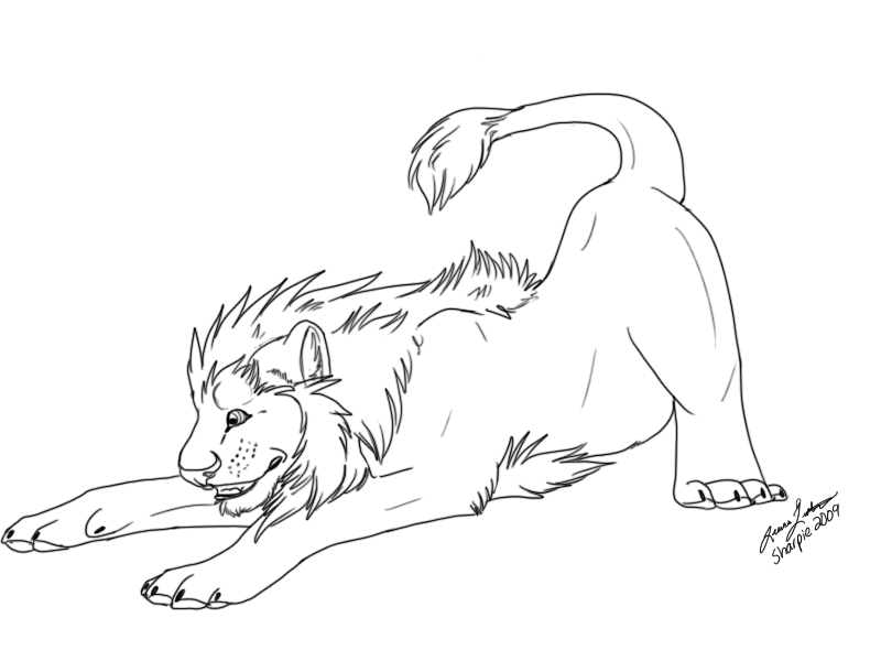 Female Lion Template - Pounce by
