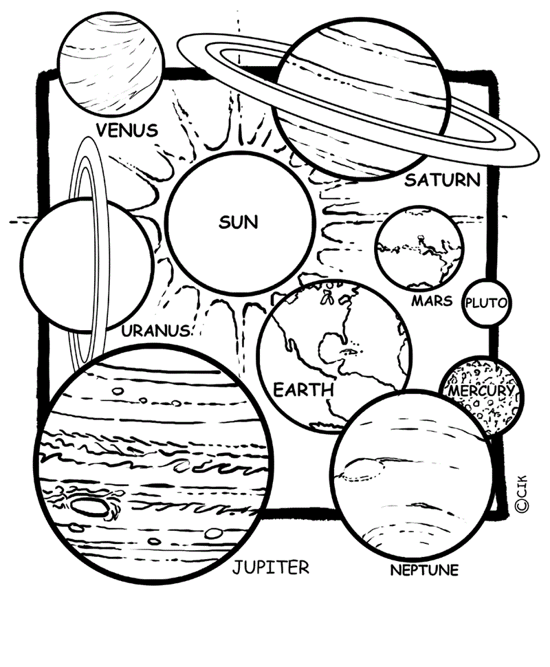Solar System Coloring Sheets