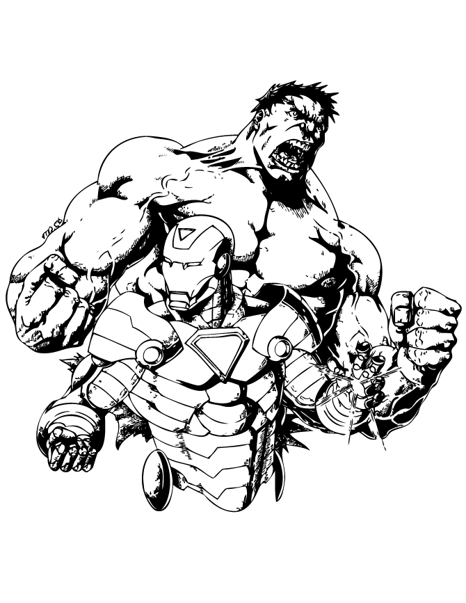 Free Printable Incredible Hulk Coloring Pages | H & M Coloring Pages