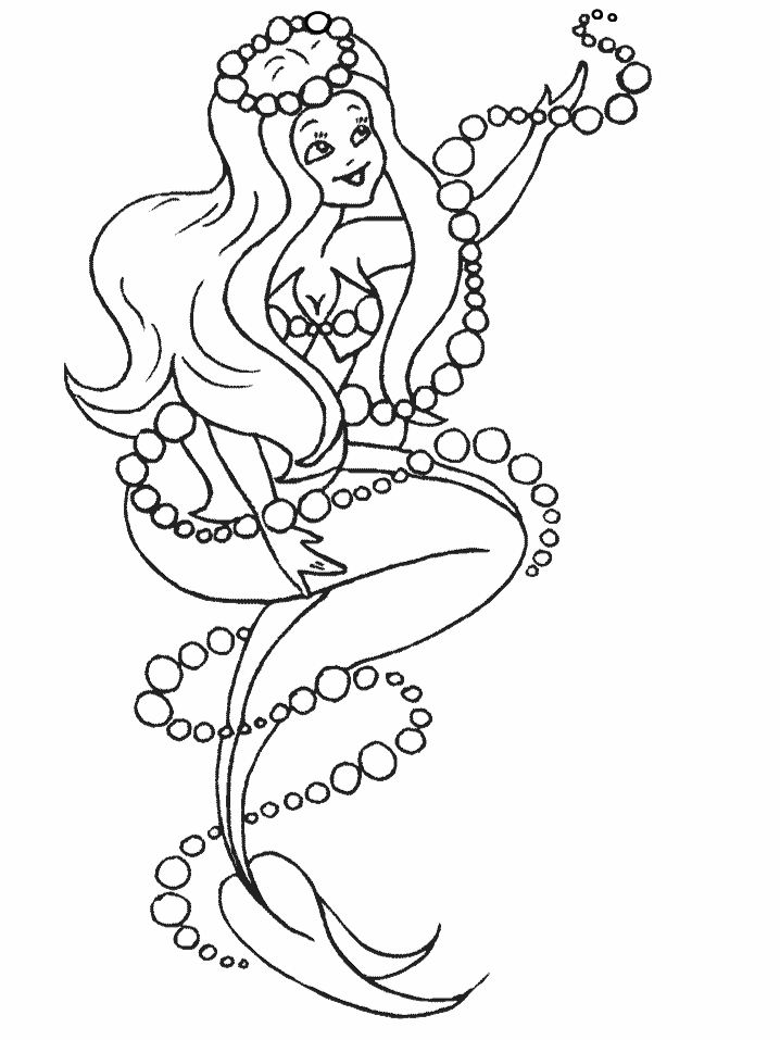 mermaid coloring pages for adults | Coloring Picture HD For Kids 