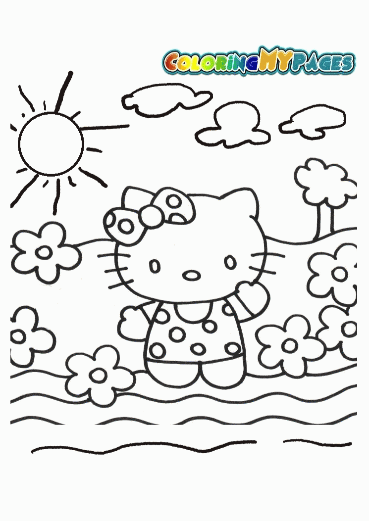 simple beach coloring pages trend